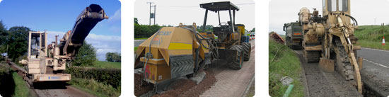 Trencher, top cutter, rocksaw, plow